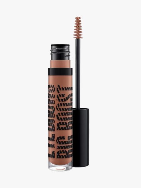MAC Cosmetics Eye Brows Big Boost Tinted Brow Gel in Strut in branded component on a light gray background